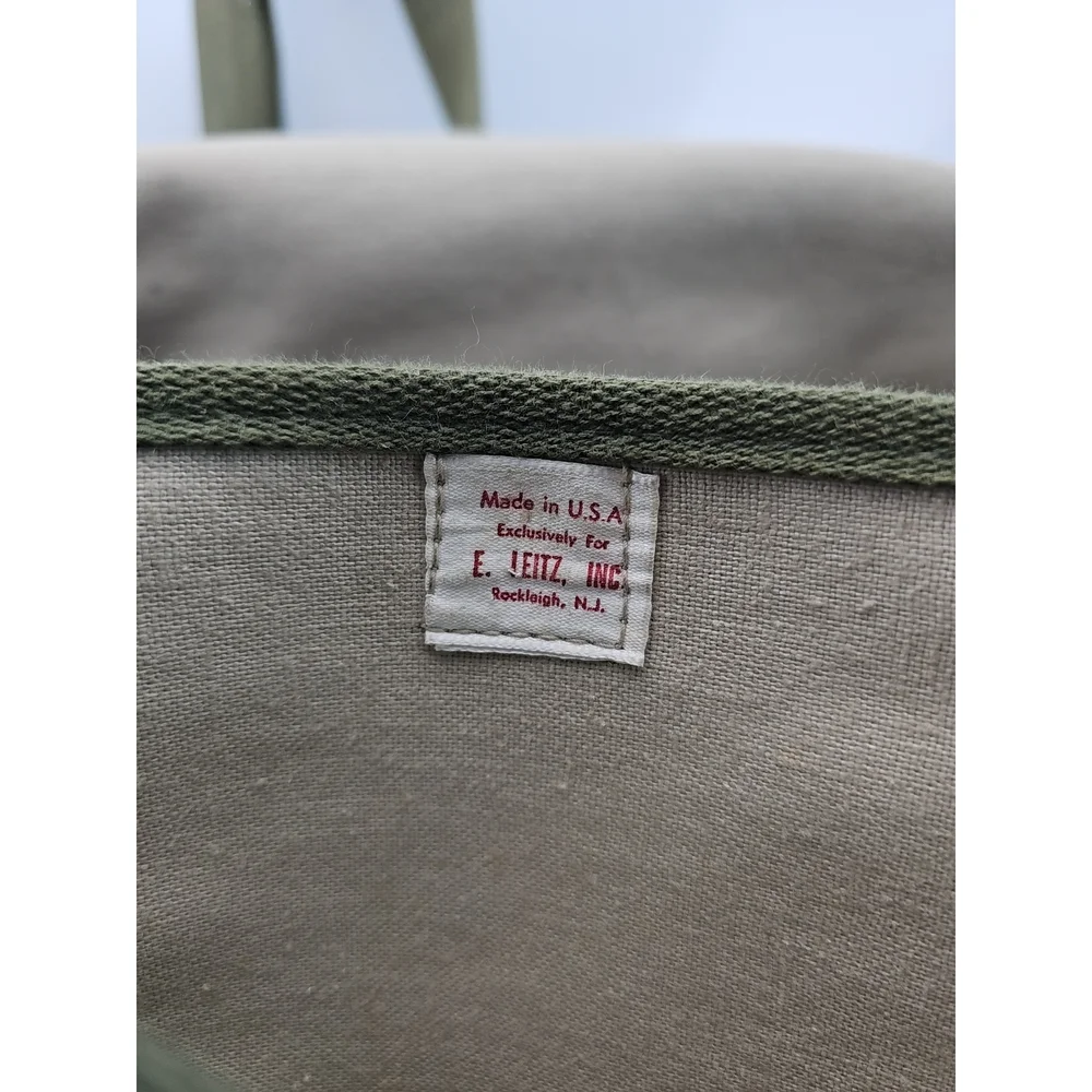 Vintage E. Leitz Inc. Canvas Camera Bag